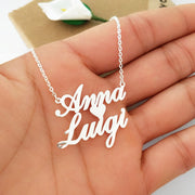 Personalized Custom Double Names Necklace